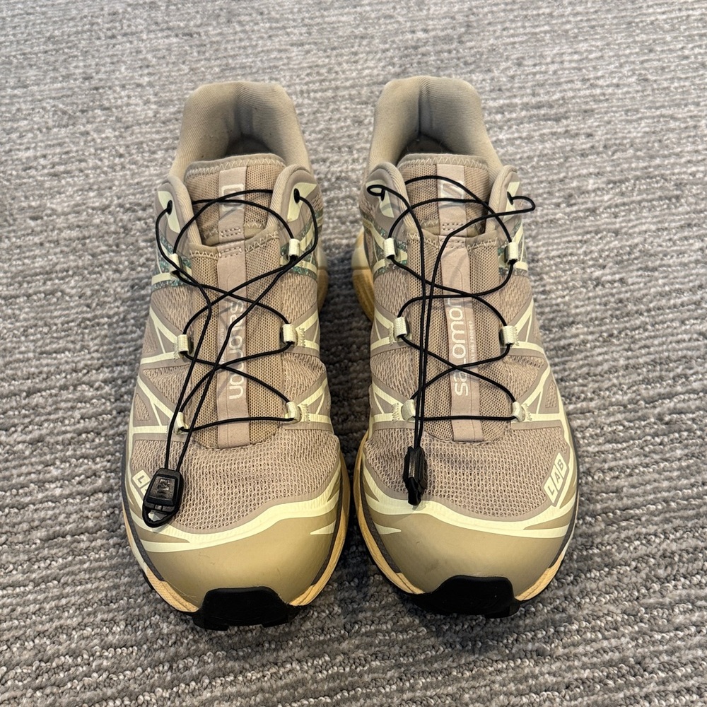 Salomon Beige and Taupe Trail Running Shoes